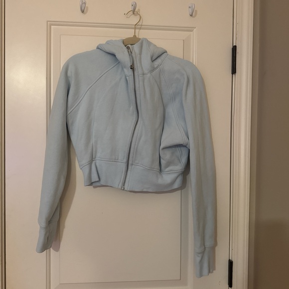 Lululemon Athletica Light Blue Zip-Up Hoodie - Picture 2 of 4